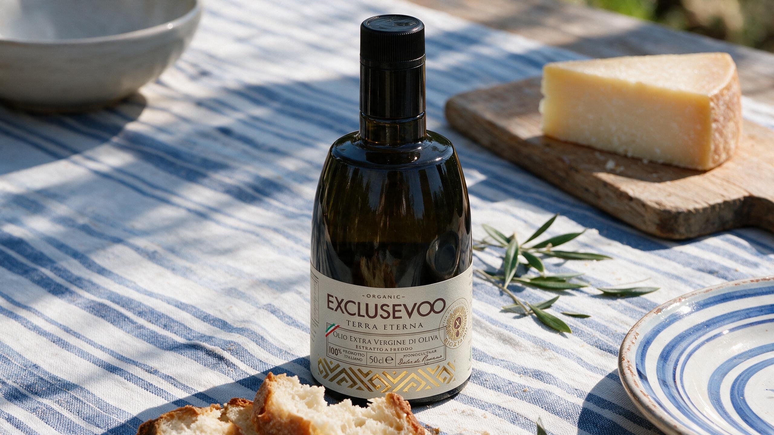 Terra Eterna at the table with bread and cheese